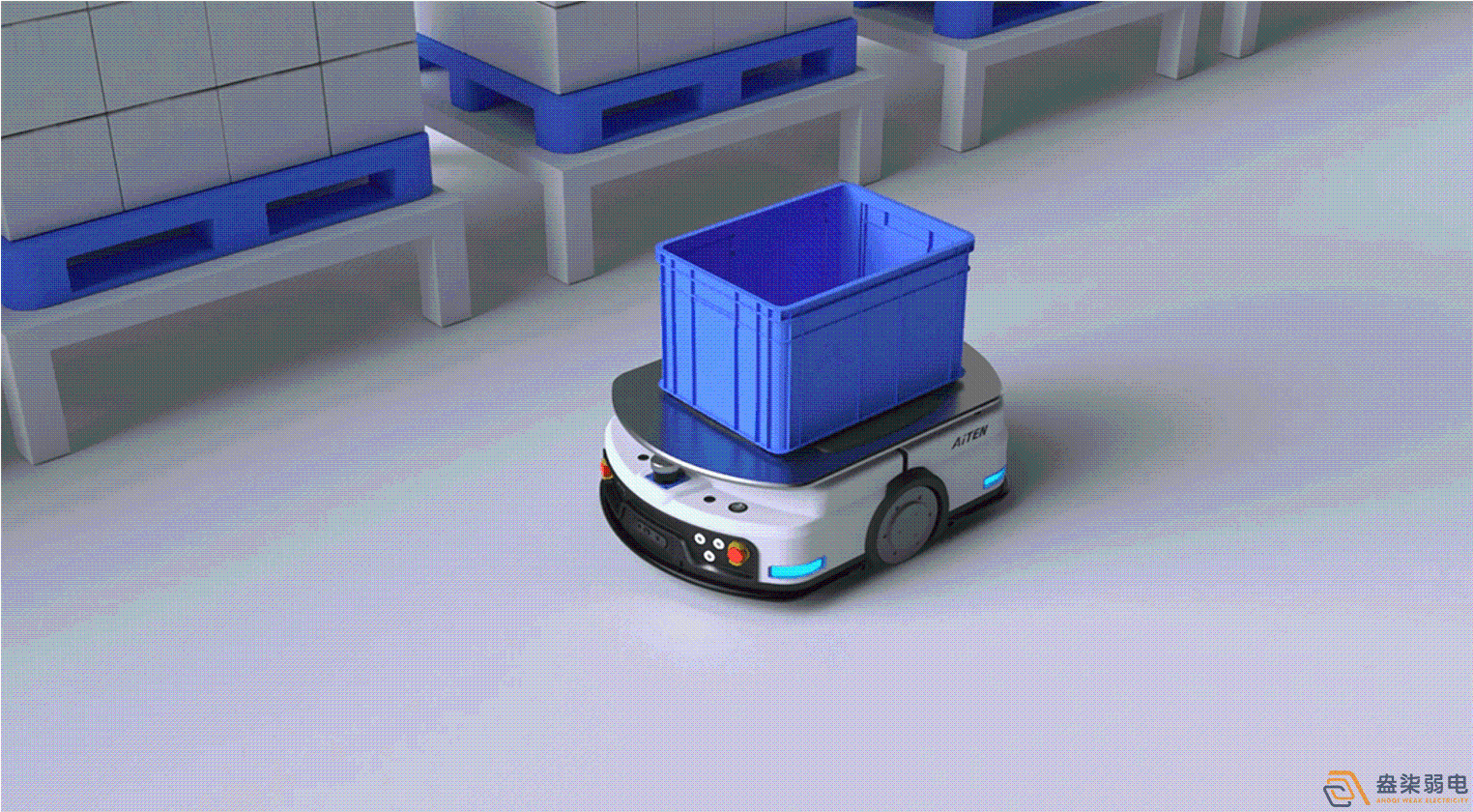 潛伏機(jī)器人頂升60公分，全廠任意穿梭